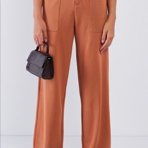High Waisted Camel Pant